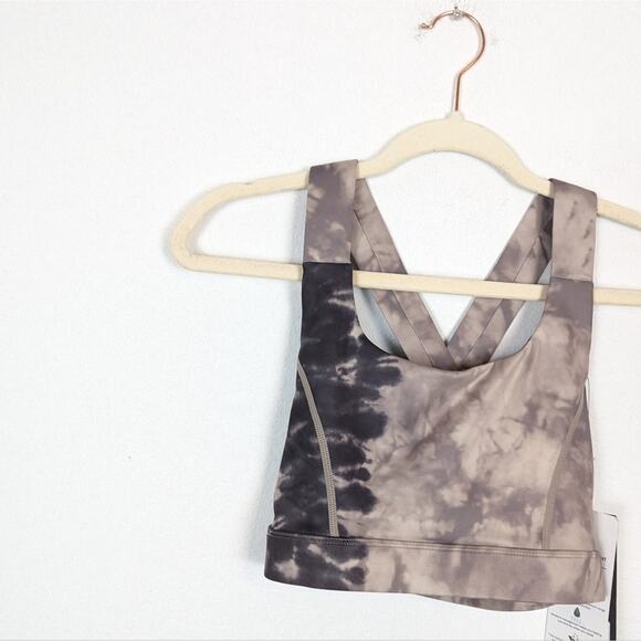 Glyder Mocha Oatmeal Milk Tie Dye Full Force Bra Size S - Picture 3 of 8